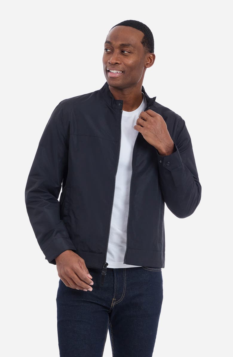 Michael Kors Short Rain Jacket, Alternate, color, Black