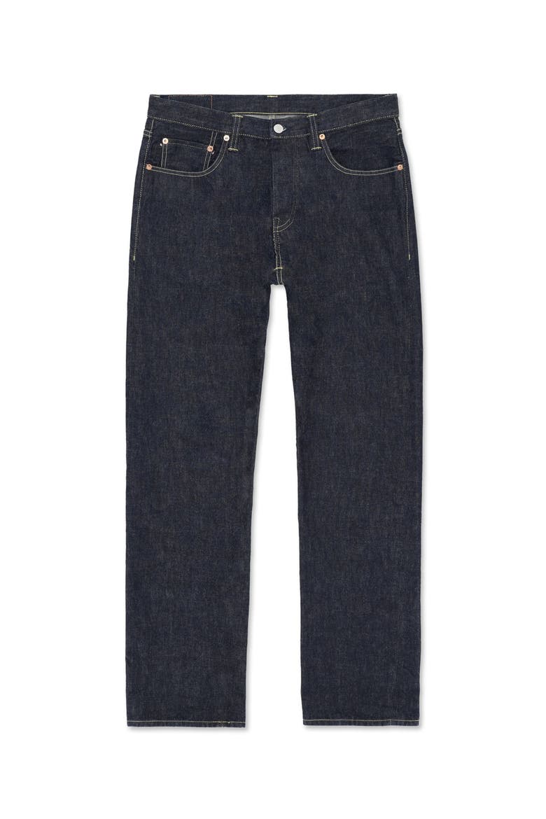 356 Jaky Japan Selvedge 5-Pocket Regular Fit Indigo Rinse Denim, Main, color, BLUE