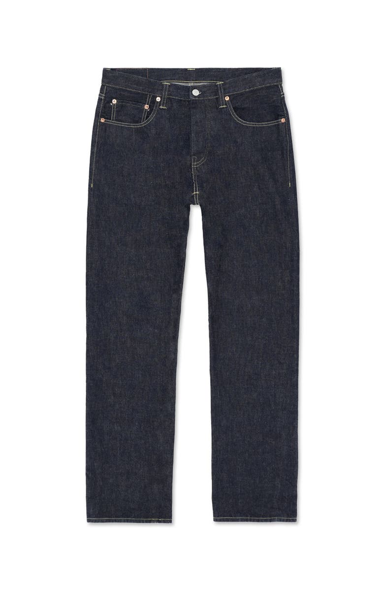 Fortela 356 Jaky Japan Selvedge 5-Pocket Regular Fit Indigo Rinse Denim, Main, color, Blue