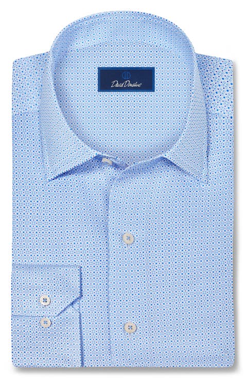 Geometric Cotton Sport Shirt