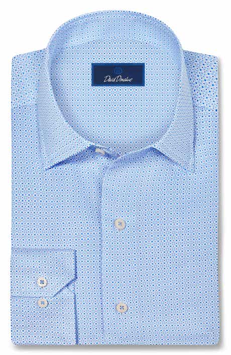 Geometric Cotton Sport Shirt