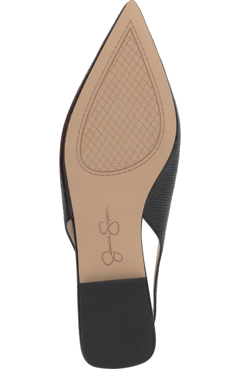 Jessica Simpson Mezzah Slingback Pointed Toe Flat, Alternate, color, Black