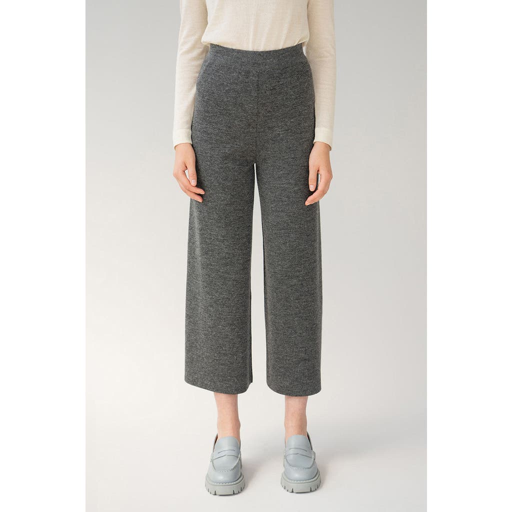 Sskein Wide Leg Trousers In Shadow Grey Heather