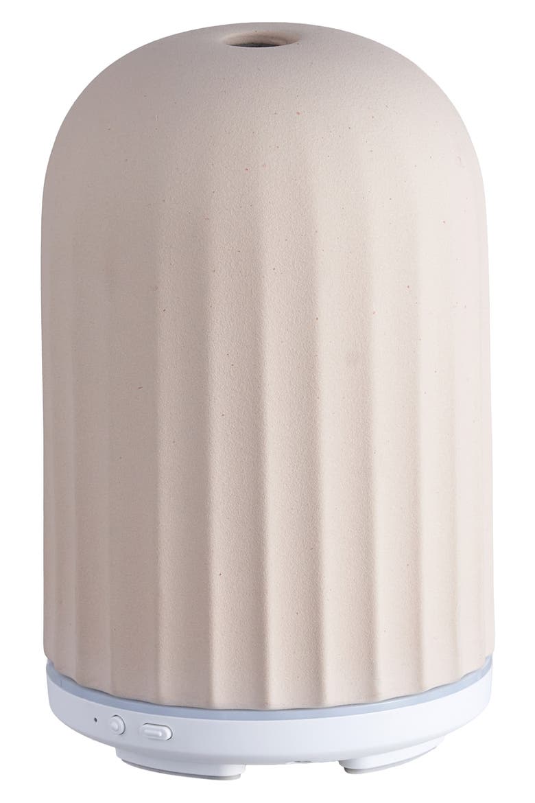 Ingrid Beige Ceramic Ultrasonic Diffuser, Alternate, color, BEIGE