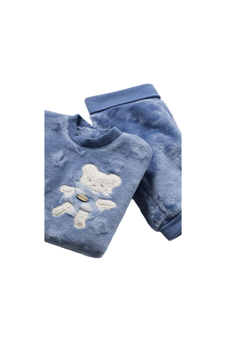 Faux Fur Sweater and Pants Set, Alternate, color, Blue