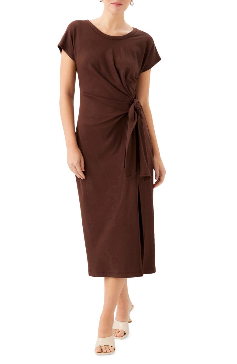 FIFTEEN TWENTY Marisa Side Knot Midi Dress, Main, color,