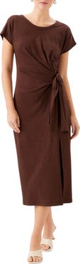 FIFTEEN TWENTY Marisa Side Knot Midi Dress
