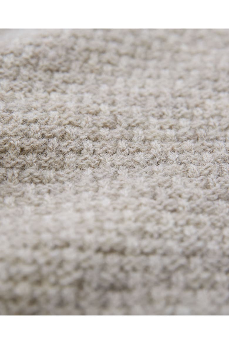 British Wool Moss Stitch Cardigan, Alternate, color, Undyed Taupe