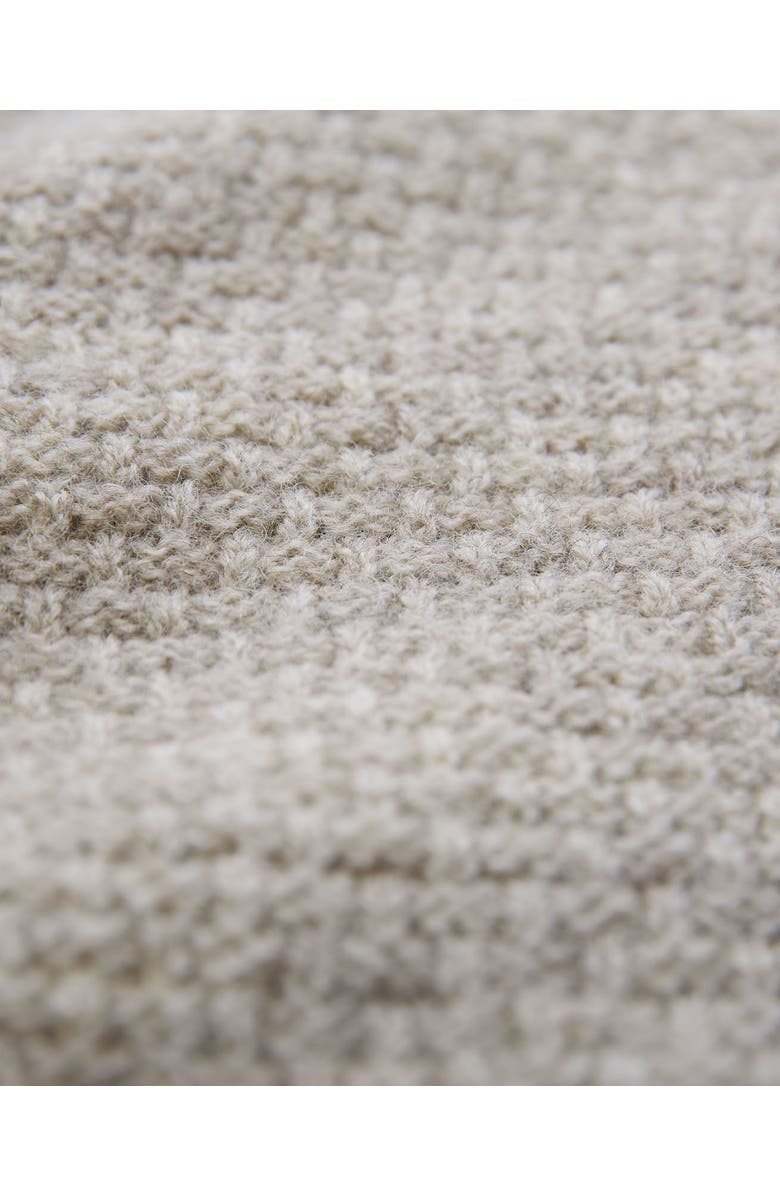 Celtic & Co. British Wool Moss Stitch Cardigan, Alternate, color, Undyed Taupe