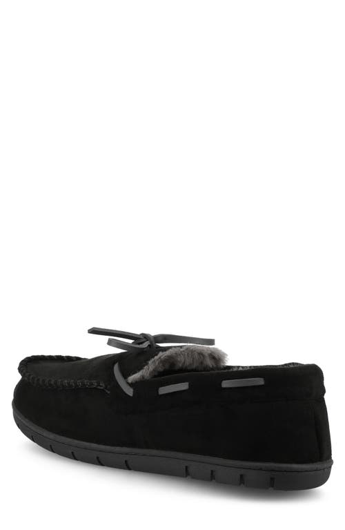 Taft Hayden Faux Fur Lined Slipper In Black