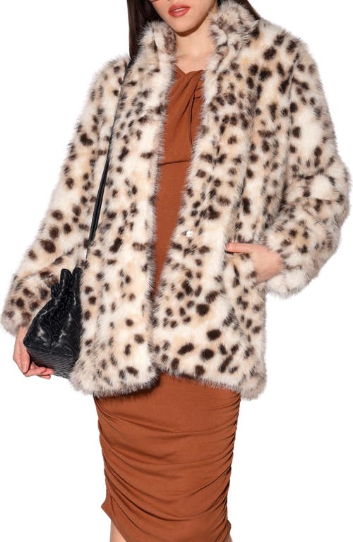 Walter Baker Priscilla Faux Fur Coat In Multi