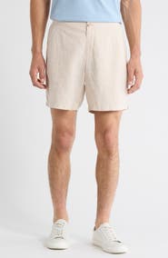 Nordstrom Flat Front Linen Shorts