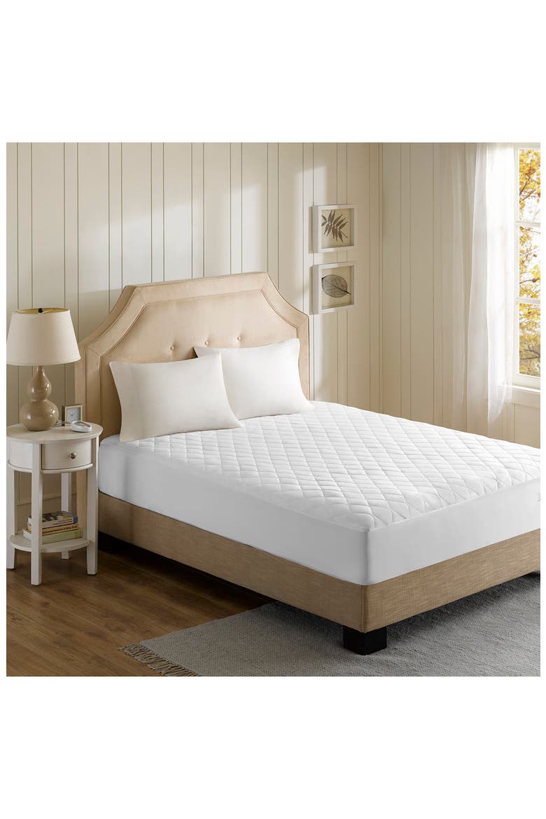 Heated Mattress Pad, Alternate, color, WHITE