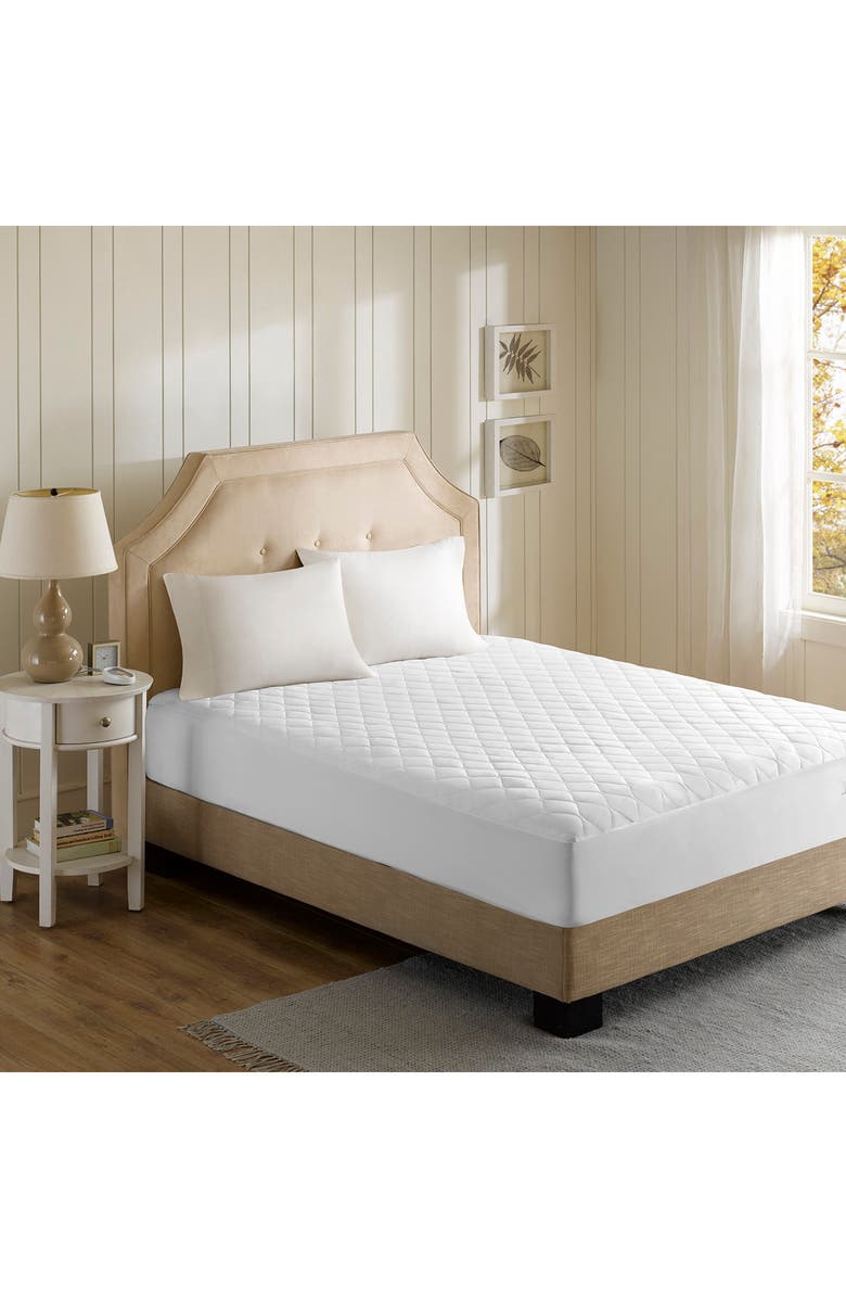 BEAUTYREST Heated Mattress Pad, Alternate, color, White