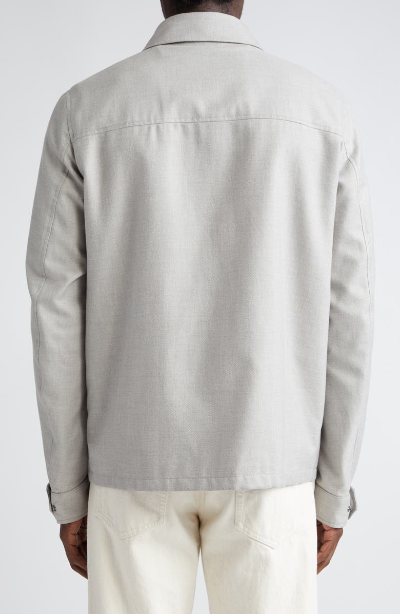 Herno Rain System Water Resistant Cotton, Cashmere & Silk Shirt Jacket, Alternate, color, 