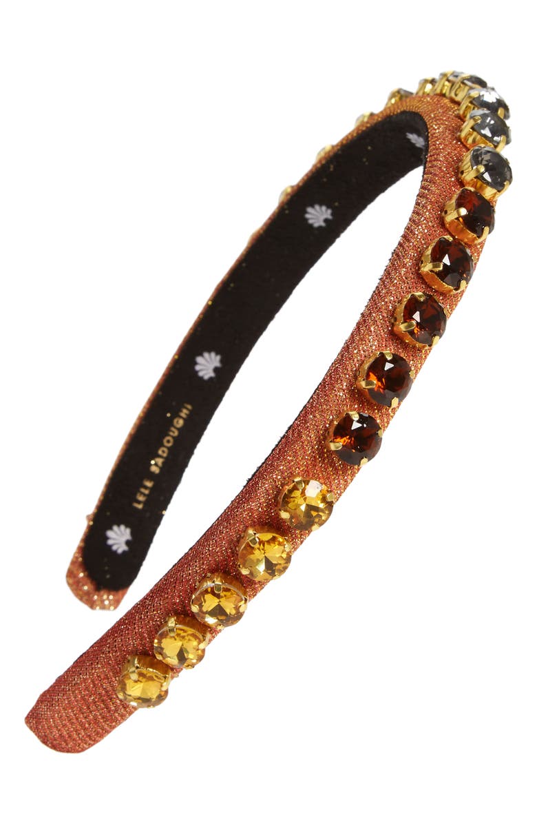 Lele Sadoughi Gigi Crystal Headband, Main, color, 