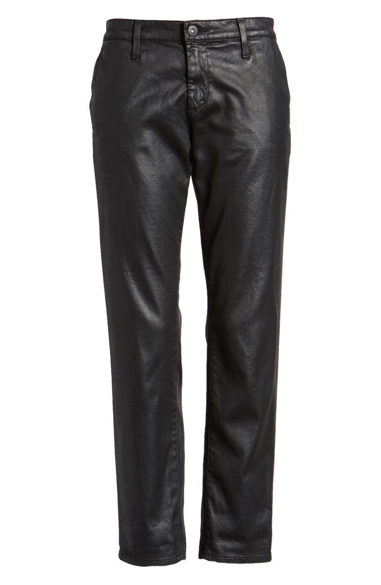 AG Caden Crop Twill Trousers, Alternate, color, Leatherette Light