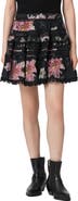 AllSaints Zora Floral Lace Detail Miniskirt