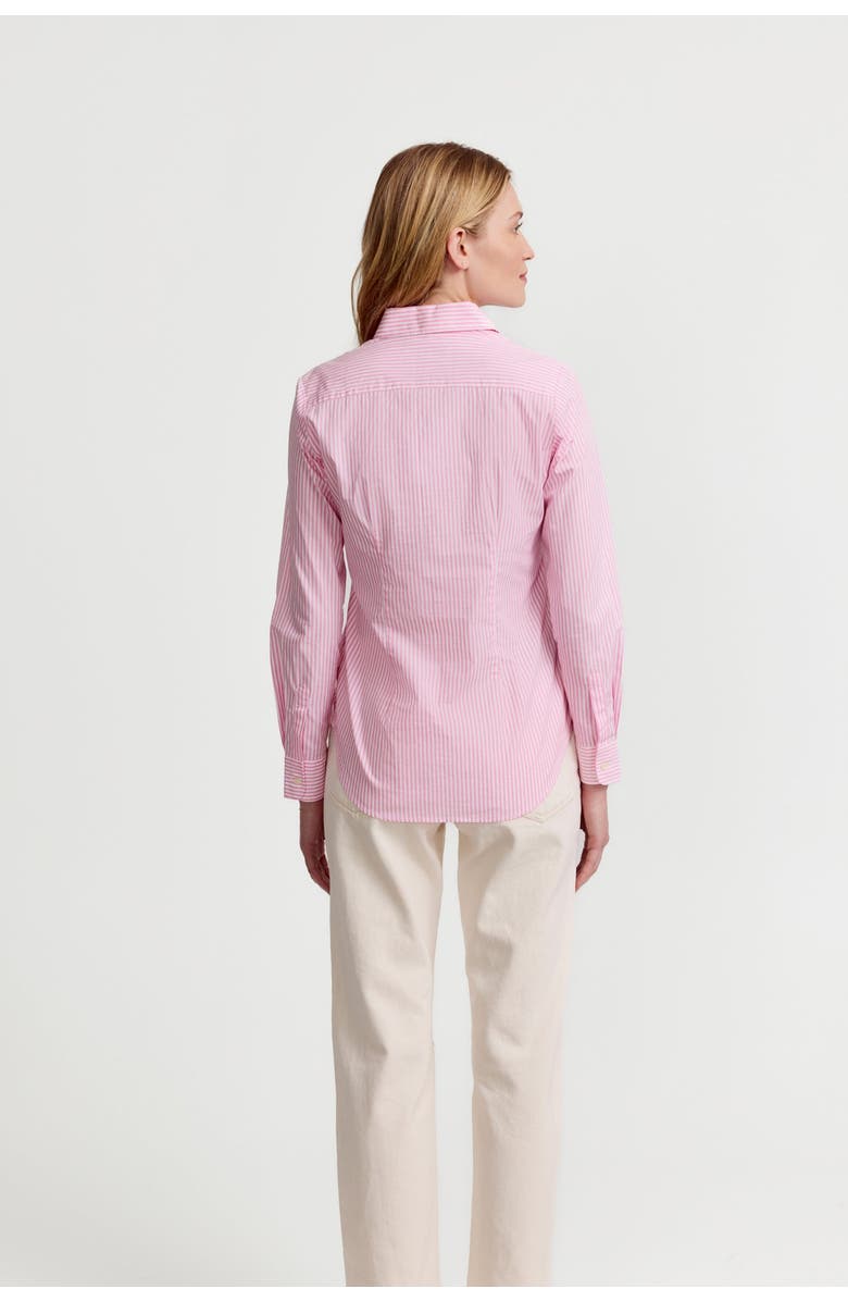 The Shirt by Rochelle Behrens The Icon Shirt in Stripe, Alternate, color, Pink/White Stripe