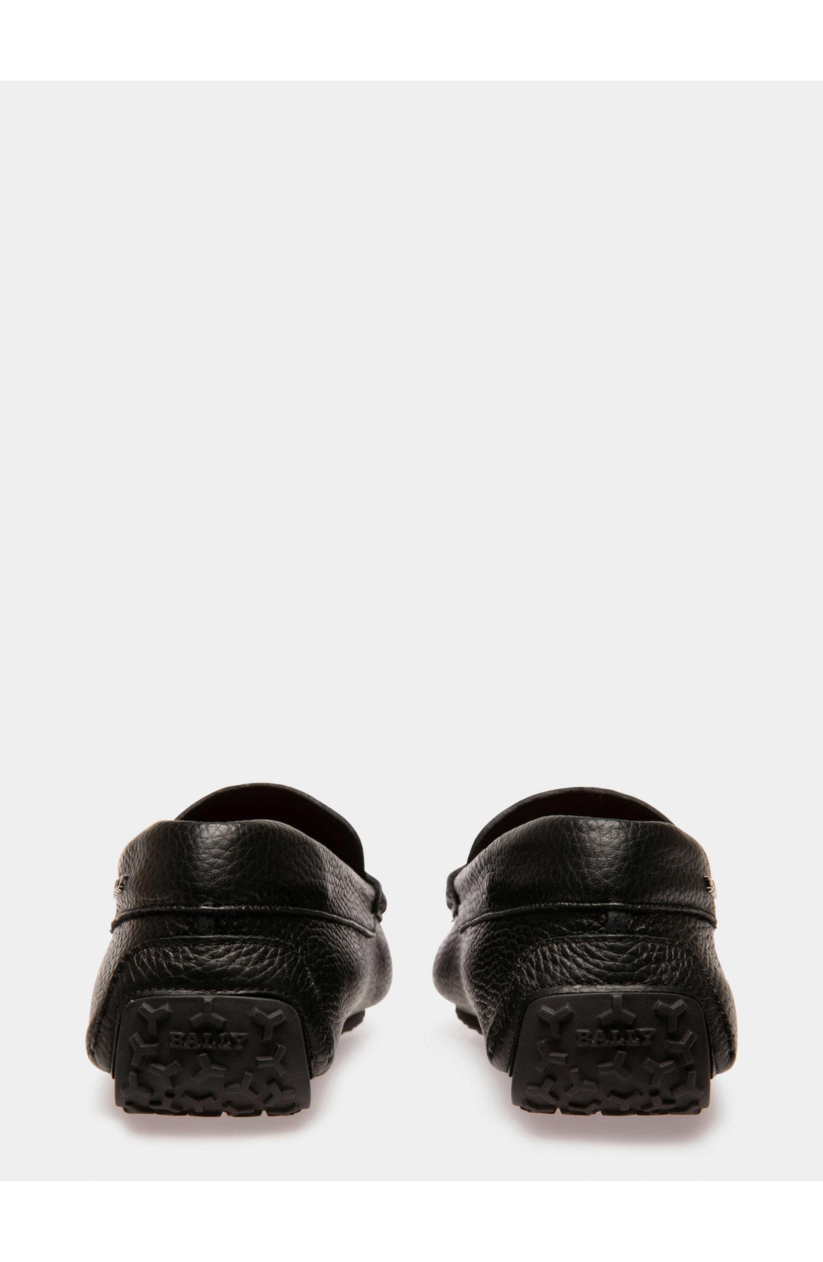 Bally Pearce Leather Drivers In, Alternate, color, Black