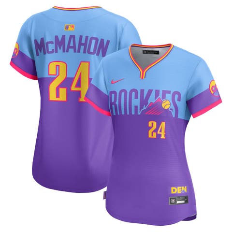 売れ筋商品|||ナイキ Tシャツ トップス レディース Men's Charlie Blackmon Colorado Rockies Official Player Replica Jersey Purple mens-nike-charlie-blackmon-
