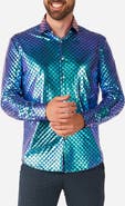 OppoSuits Fancy Fish Modern Tailored Fit Button-Up Shirt