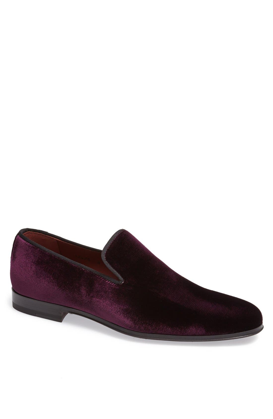 Dorio Venetian Loafer, Main, color, BURGUNDY VELVET