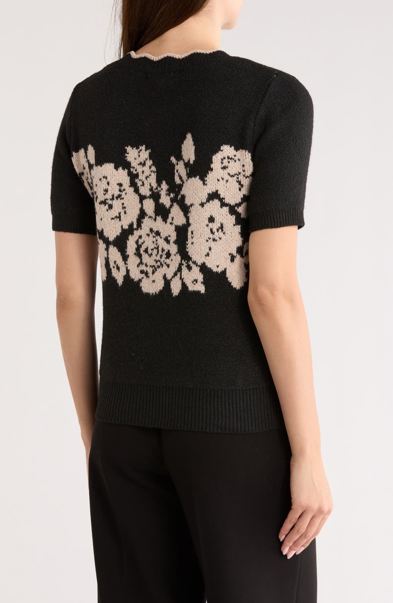 DR2 by Daniel Rainn Jacquard Sweater, Alternate, color, Black