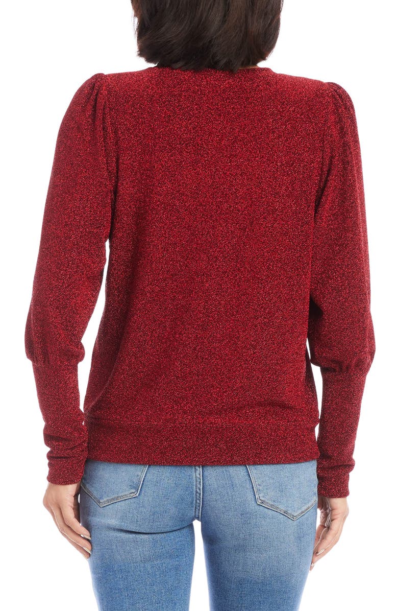 Karen Kane Bishop Sleeve Knit Top, Alternate, color, 