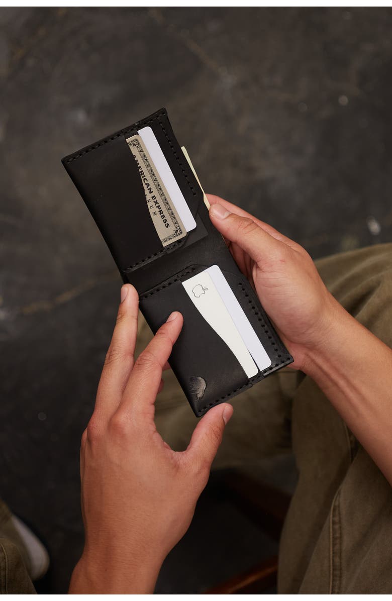 Ezra Arthur No. 6 Classic Bifold Wallet, Alternate, color, Black