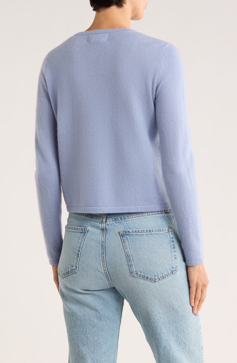 Magaschoni Cashmere Cardigan, Alternate, color, Moon Blue