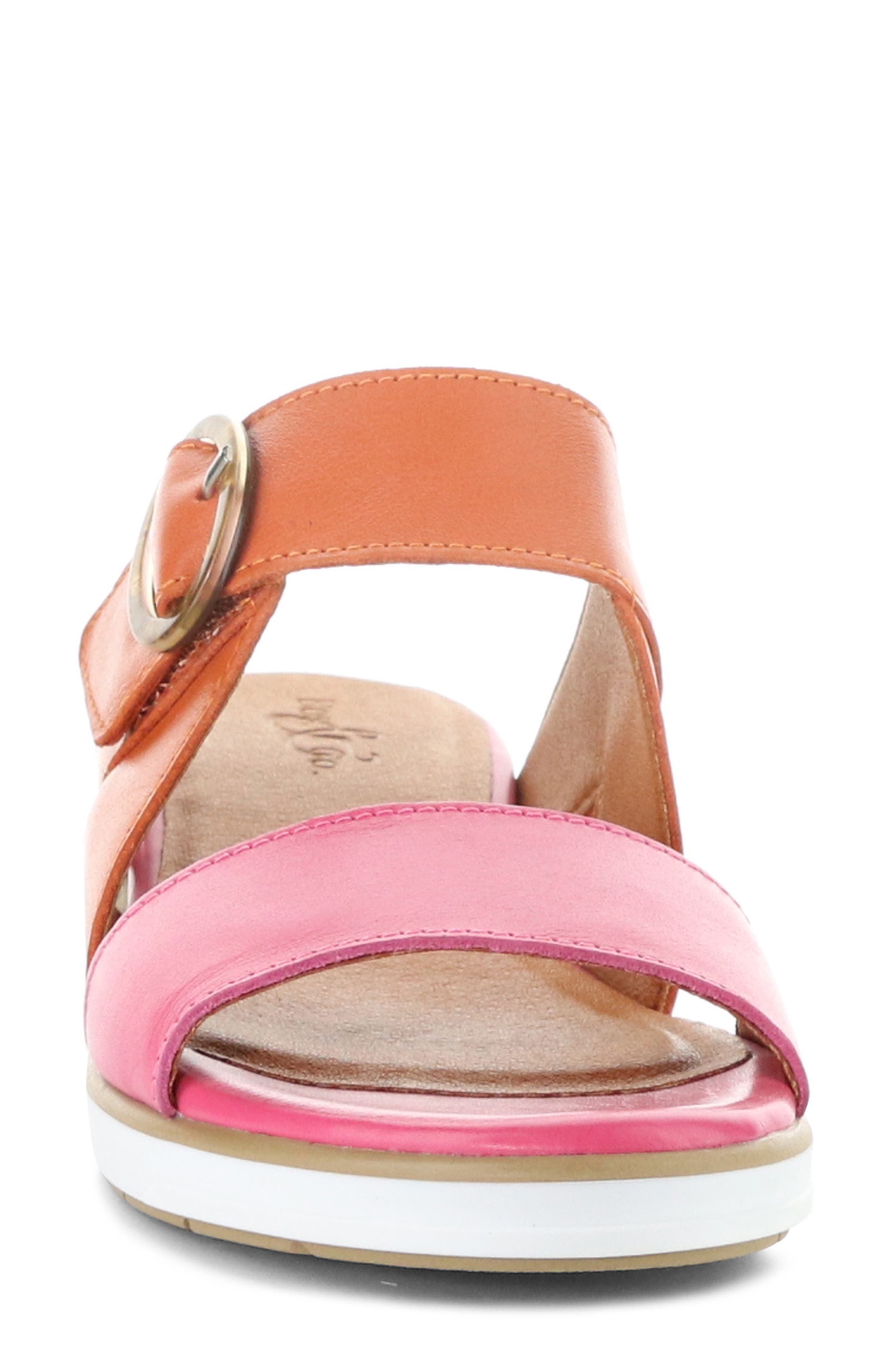 Asha Wedge Sandal, Alternate, color, MAGNOLIA/ ARANCIO