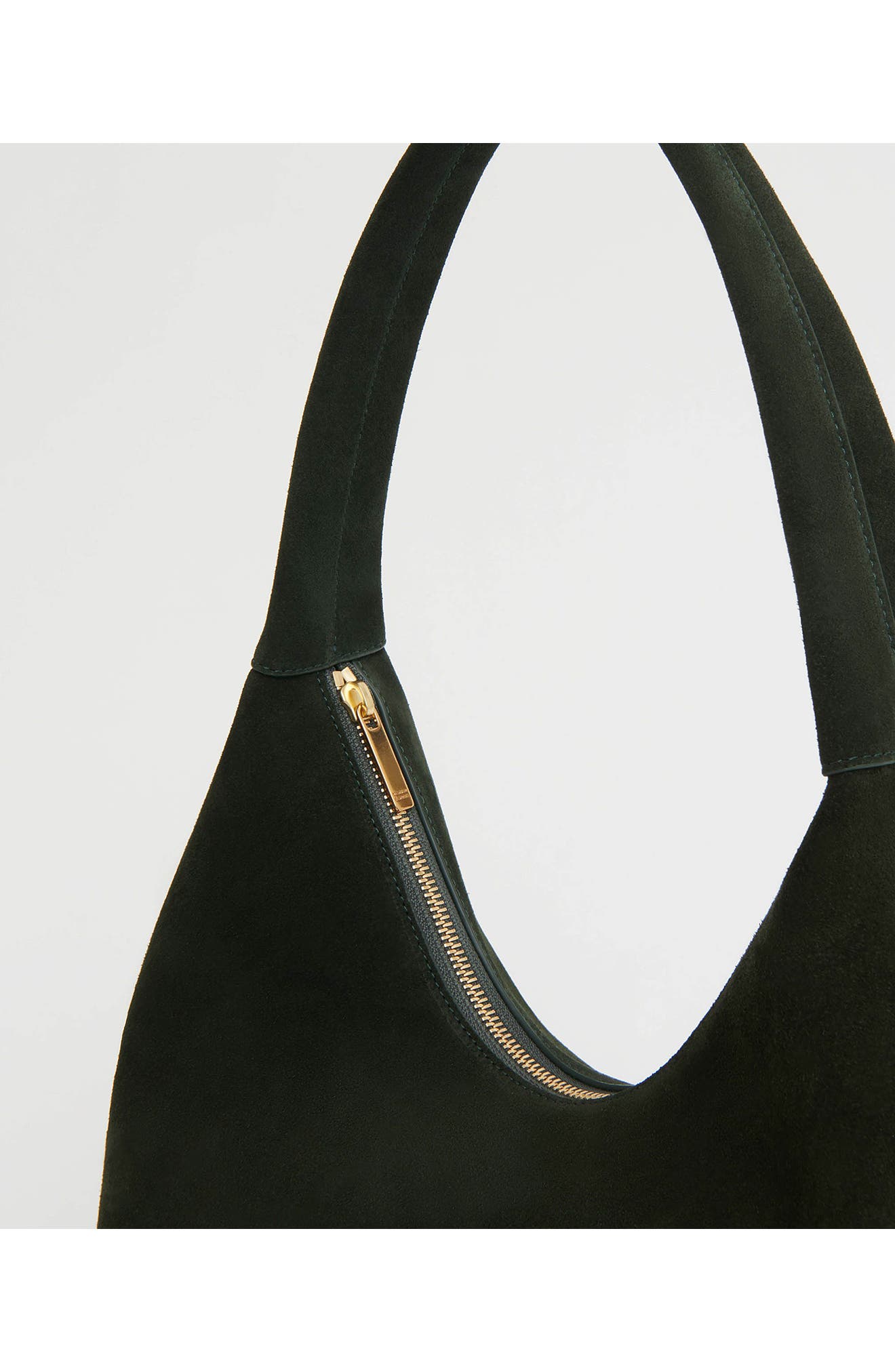 Candy Suede Shoulder Bag, Alternate, color, MOSS