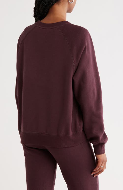 Abound Raglan Sleeve Sweatshirt In Burgundy