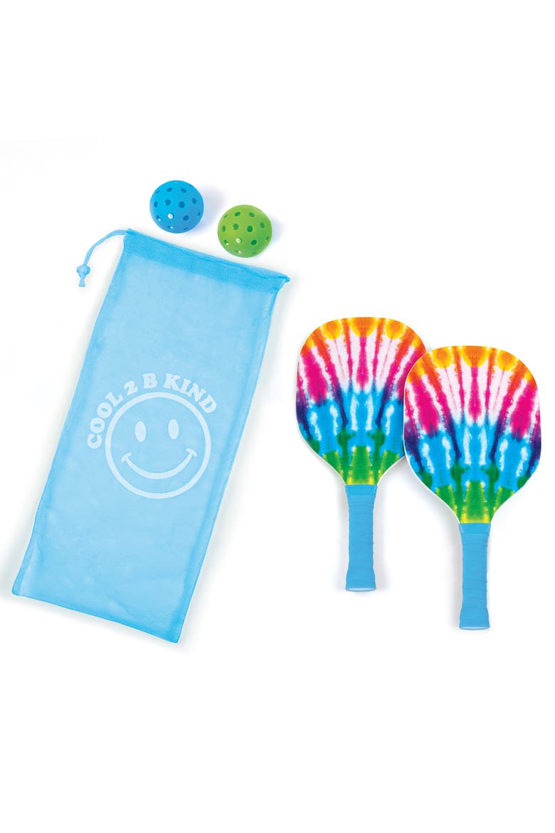 Tie Dye 2 Person Pickleball Set, Alternate, color, Multicolored