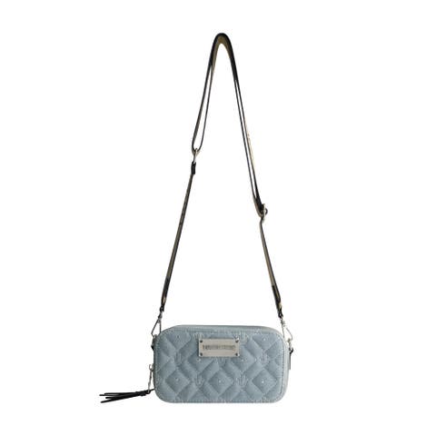 Studded Denim Camera Bag