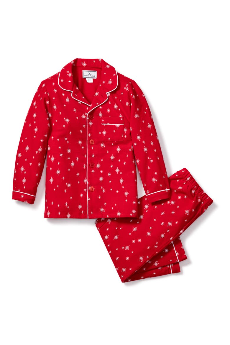 Starry Night Two-Piece Pajamas, Main, color, RED