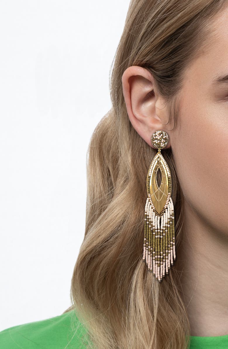 Deepa Gurnani Merliah Beaded Drop Earrings, Alternate, color,
