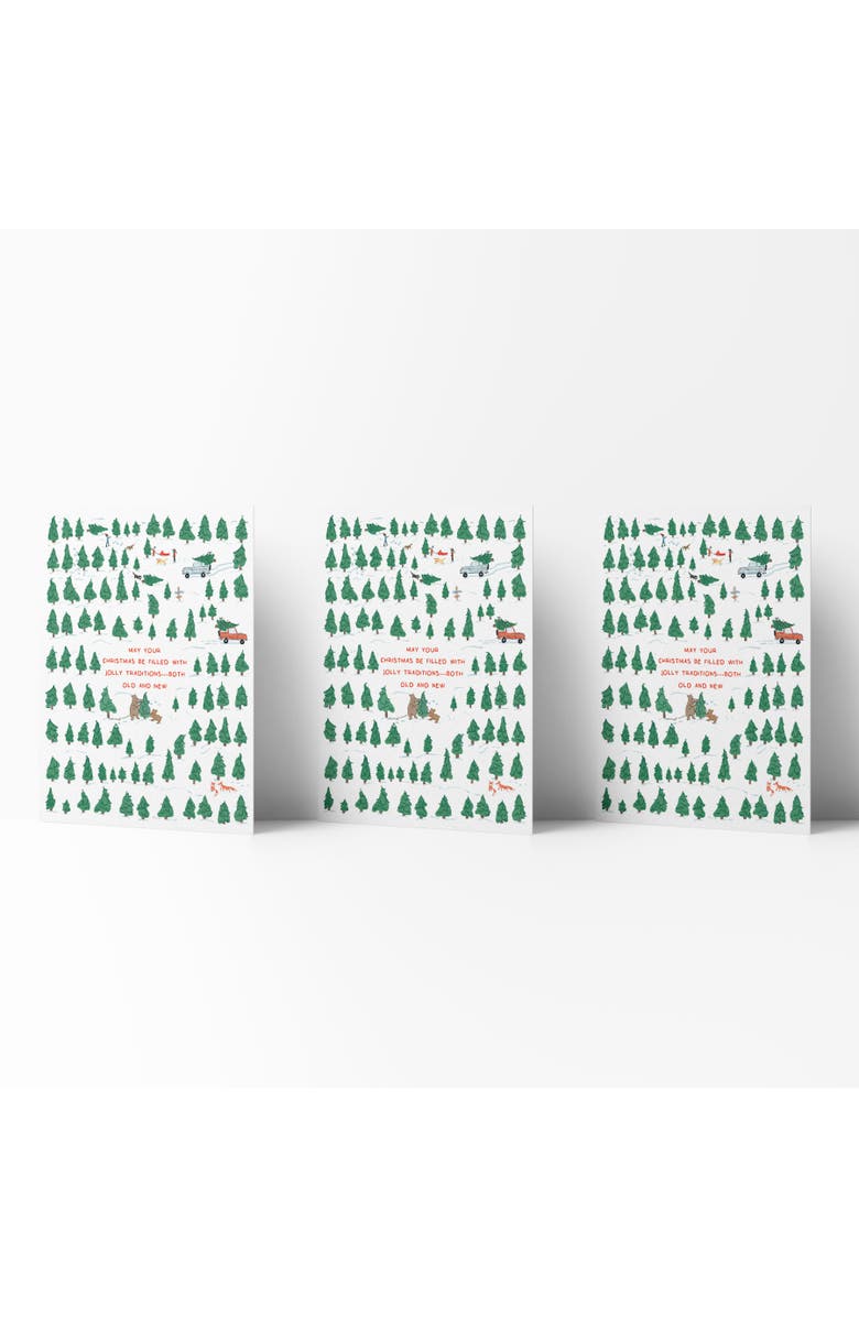 Ramus & Co Holiday Winter Card Pack (3ct) Jolly Traditions, Main, color, Multi-Pack