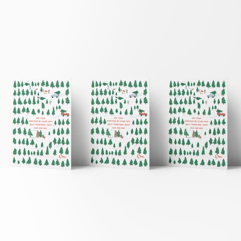 Holiday Winter Card Pack (3ct) Jolly Traditions