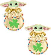 BaubleBar x Disney® Grogu Pot Of Gold Stud Earrings