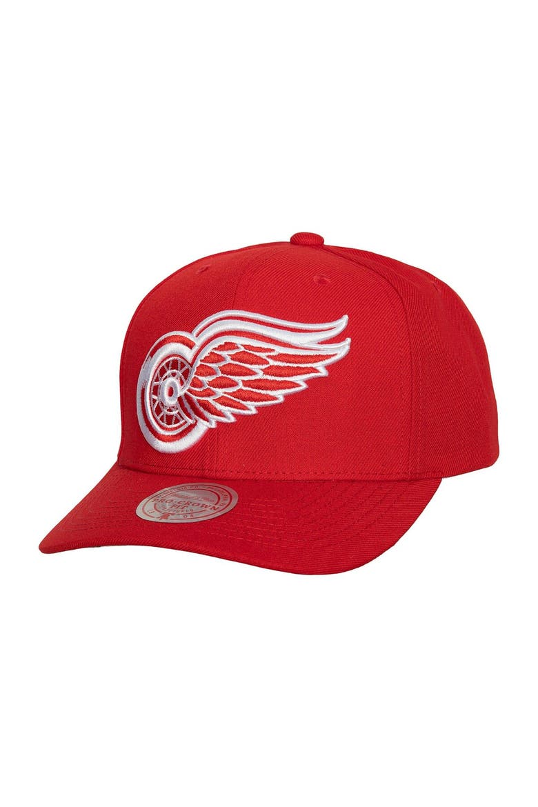 Men's Mitchell & Ness Red Detroit Red Wings Team Ground Pro Adjustable Hat, Main, color, Red