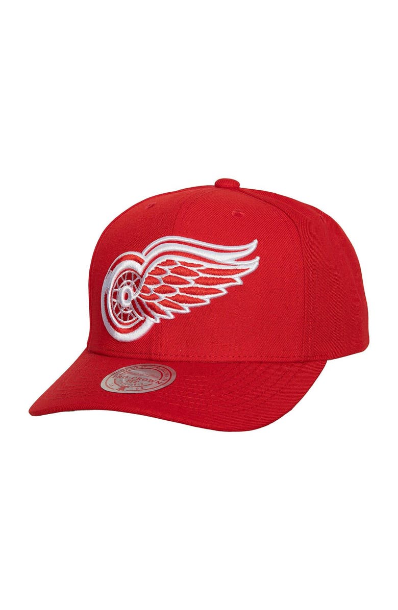 Mitchell & Ness Men's Mitchell & Ness Red Detroit Red Wings Team Ground Pro Adjustable Hat, Main, color, Red