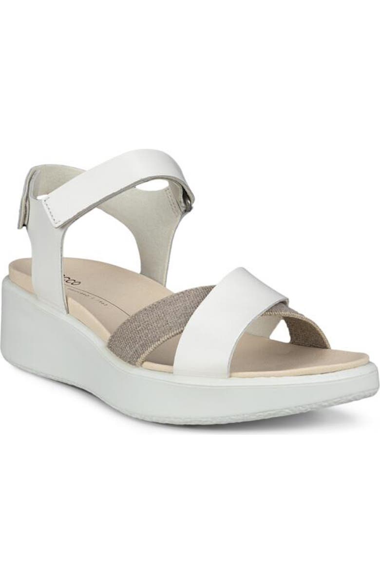 ECCO Flowt Water Resistant Wedge Sandal, Main, color,