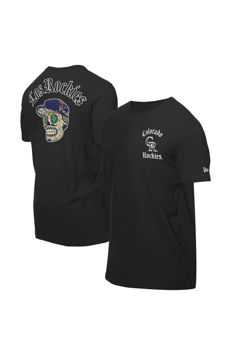 New Era Men's New Era Black Colorado Rockies Sugar Skulls T-Shirt, Alternate, color, 