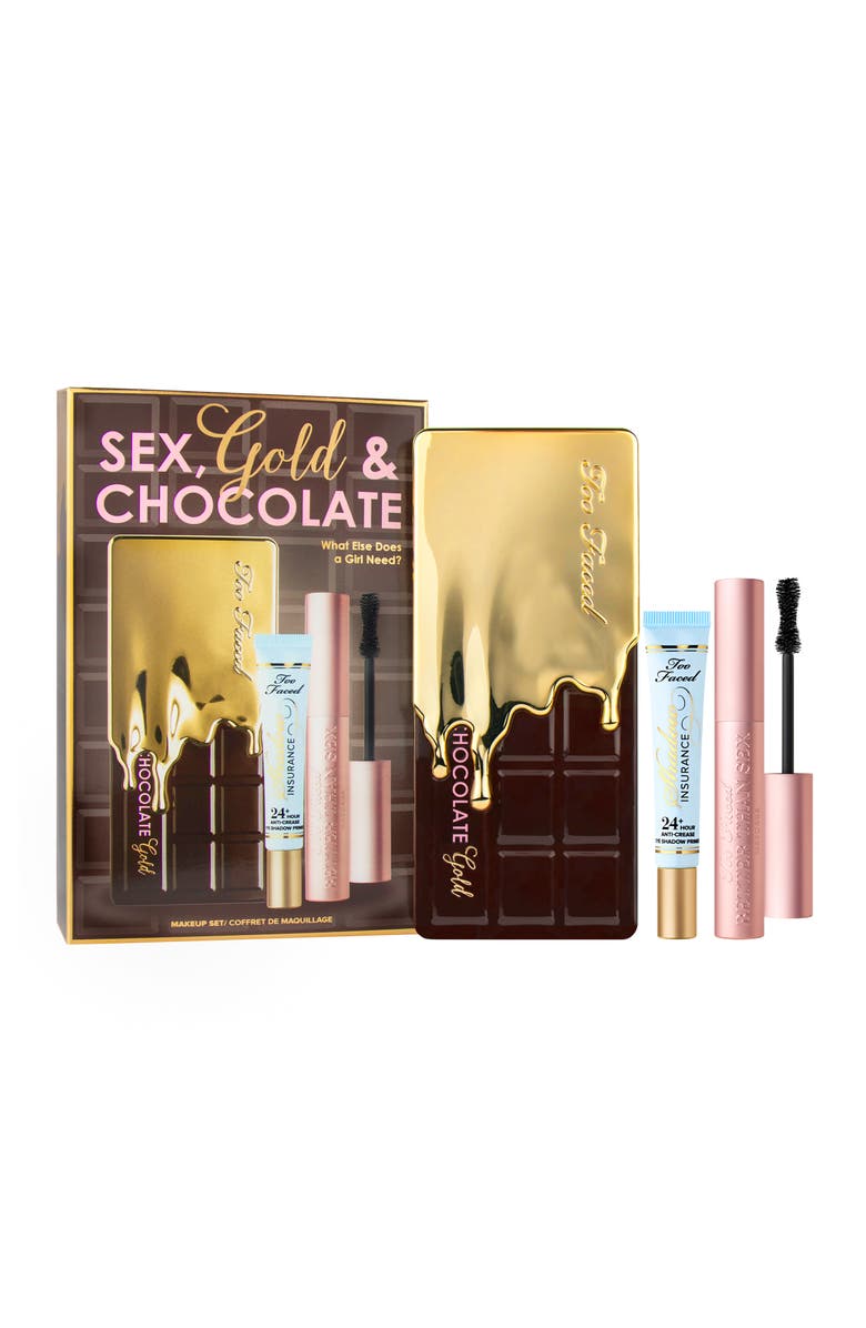 Too Faced Sex, Gold and Chocolate Set, Alternate, color, 