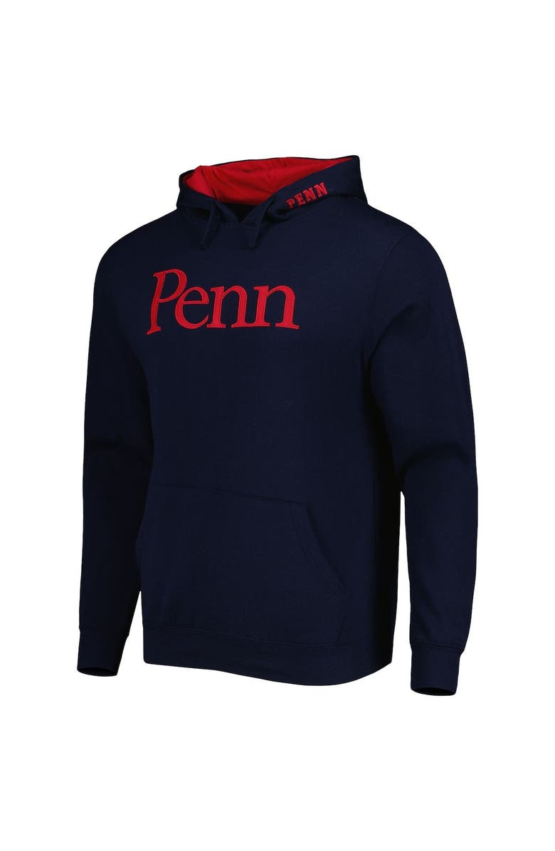 COLOSSEUM Men's Colosseum Navy Pennsylvania Quakers Team Arch and Logo Pullover Hoodie, Alternate, color, Navy