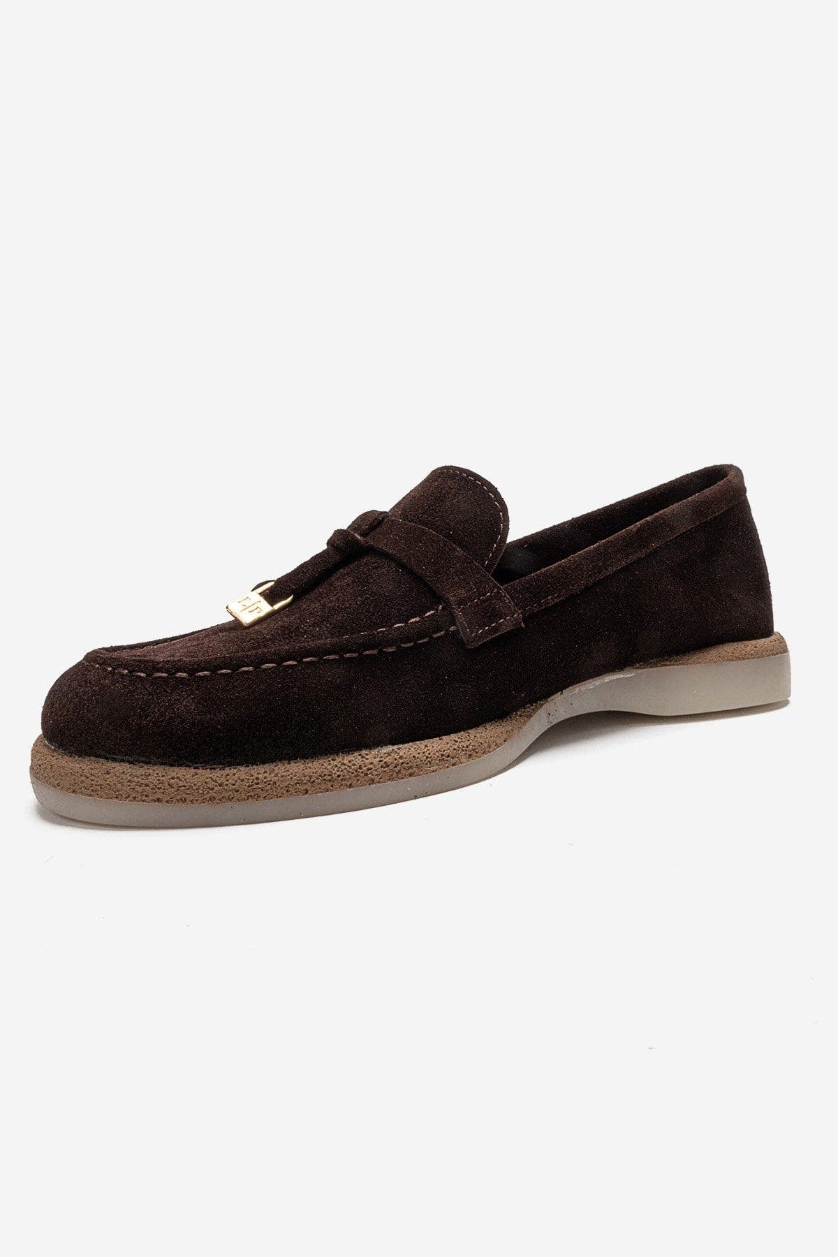 Ilvena Leather Loafer, Alternate, color, Brown Suede