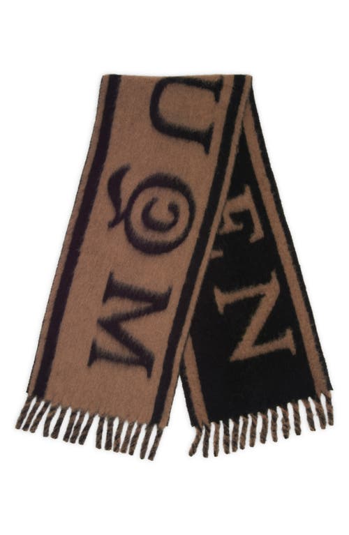 Alexander Mcqueen Mcqueen Reversible Alpaca & Wool Blend Scarf In Multi
