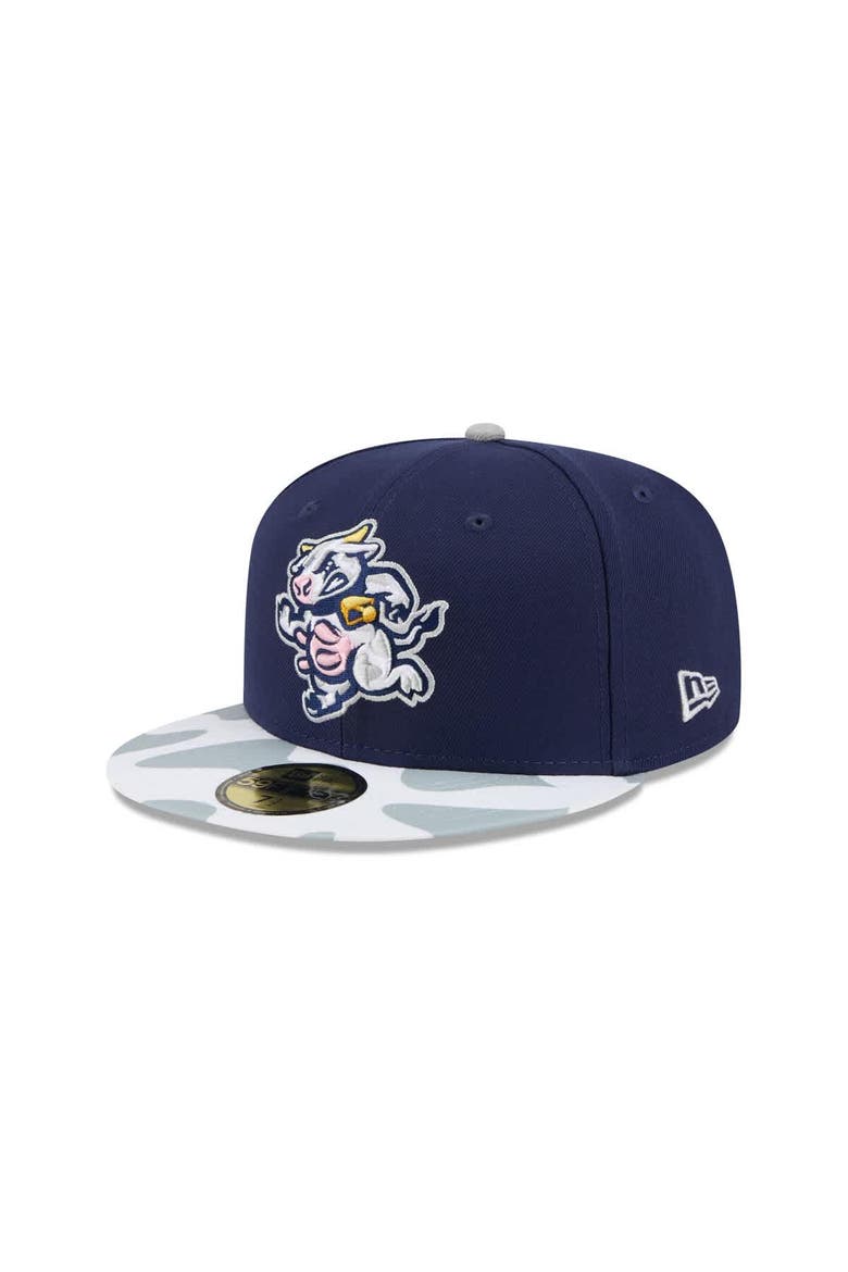 Men's New Era  Navy Wisconsin Timber Rattlers Theme Nights 59FIFTY Fitted Hat, Main, color, Navy